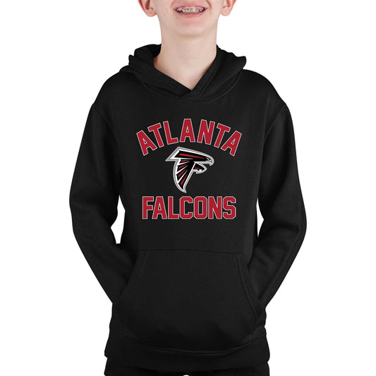 Atlanta Falcons NFL Youth Gameday Hooded Sweatshirt - Black