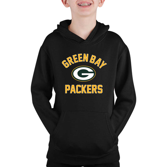 Green Bay Packers NFL Youth Gameday Hooded Sweatshirt - Black