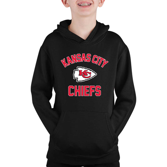 Kansas City Chiefs NFL Youth Gameday Hooded Sweatshirt - Black