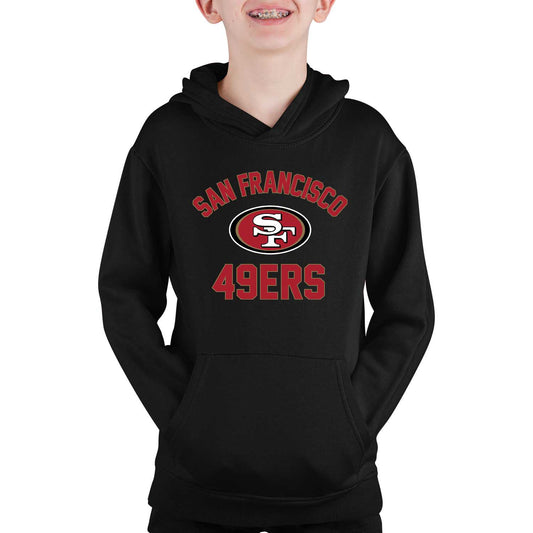 San Francisco 49ers NFL Youth Gameday Hooded Sweatshirt - Black