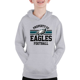 Philadelphia Eagles NFL Youth Property Of Hooded Sweatshirt - Sport Gray
