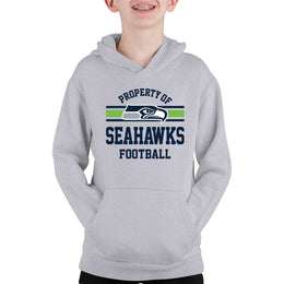 Seattle Seahawks NFL Youth Property Of Hooded Sweatshirt - Sport Gray