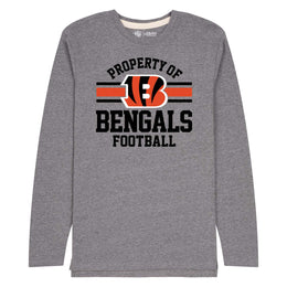 Cincinnati Bengals NFL Adult Property Of Long SleeveT Shirt - Sport Gray