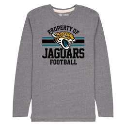 Jacksonville Jaguars NFL Adult Property Of Long SleeveT Shirt - Sport Gray