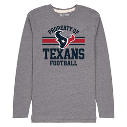 Houston Texans NFL Adult Property Of Long SleeveT Shirt - Sport Gray