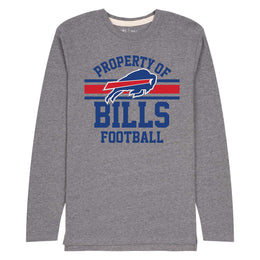 Buffalo Bills NFL Adult Property Of Long SleeveT Shirt - Sport Gray