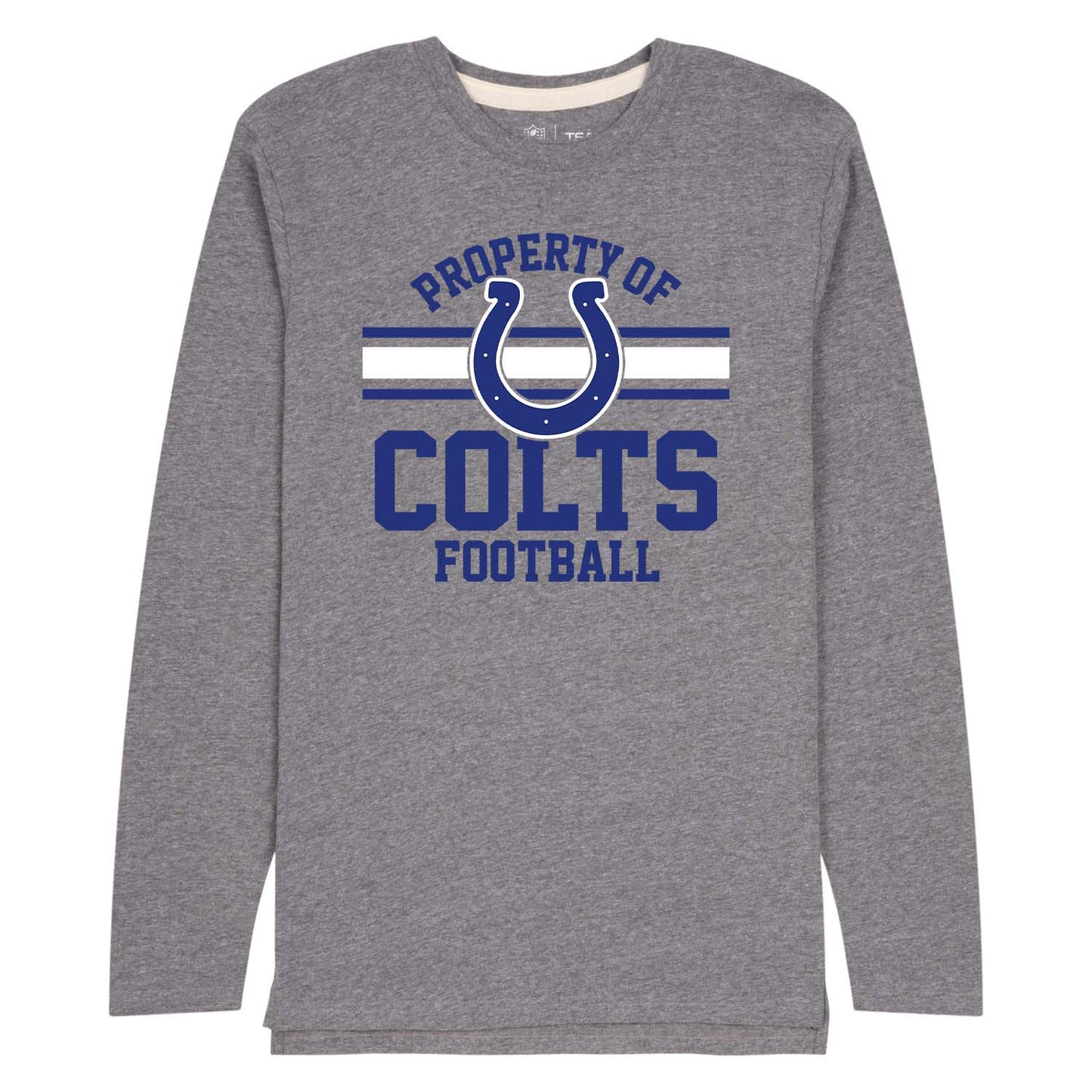 Indianapolis Colts NFL Adult Property Of Long SleeveT Shirt - Sport Gray