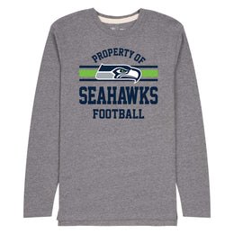 Seattle Seahawks NFL Adult Property Of Long SleeveT Shirt - Sport Gray