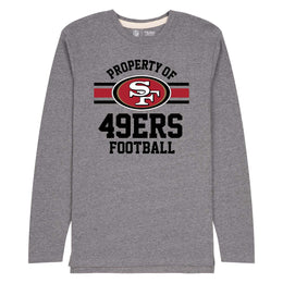 San Francisco 49ers NFL Adult Property Of Long SleeveT Shirt - Sport Gray