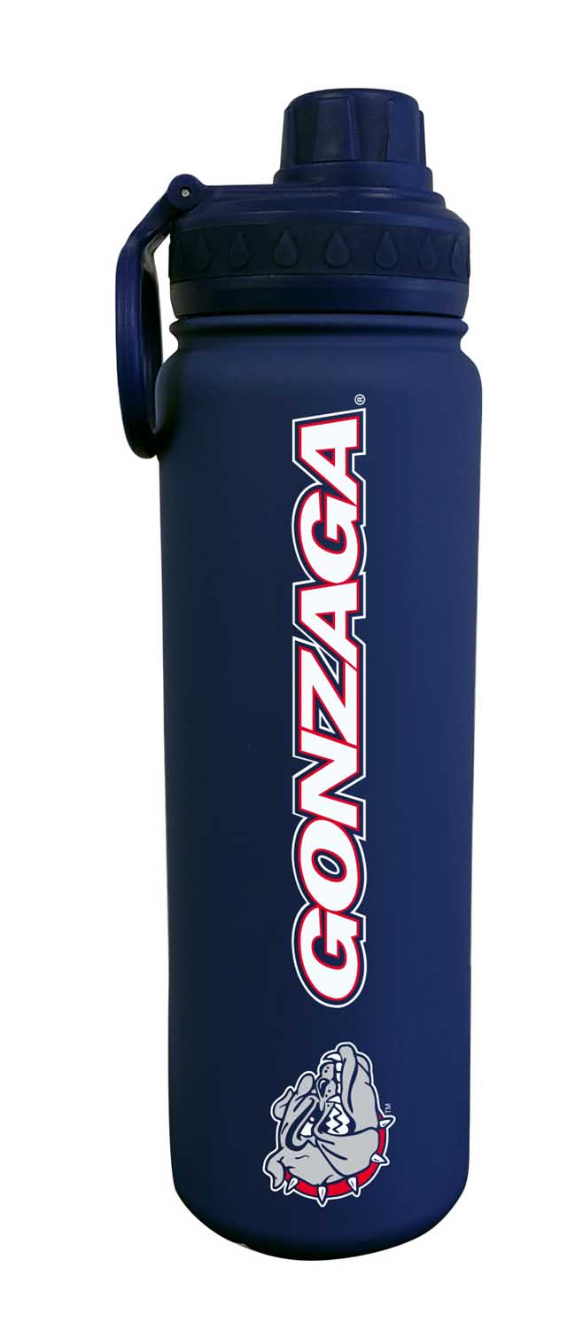 Gonzaga Bulldogs NCAA Stainless Steel Water Bottle - Navy