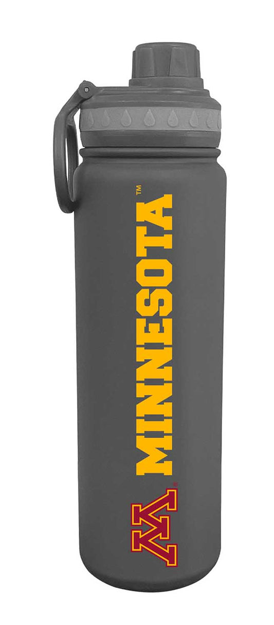 Minnesota Golden Gophers NCAA Stainless Steel Water Bottle - Sport Gray