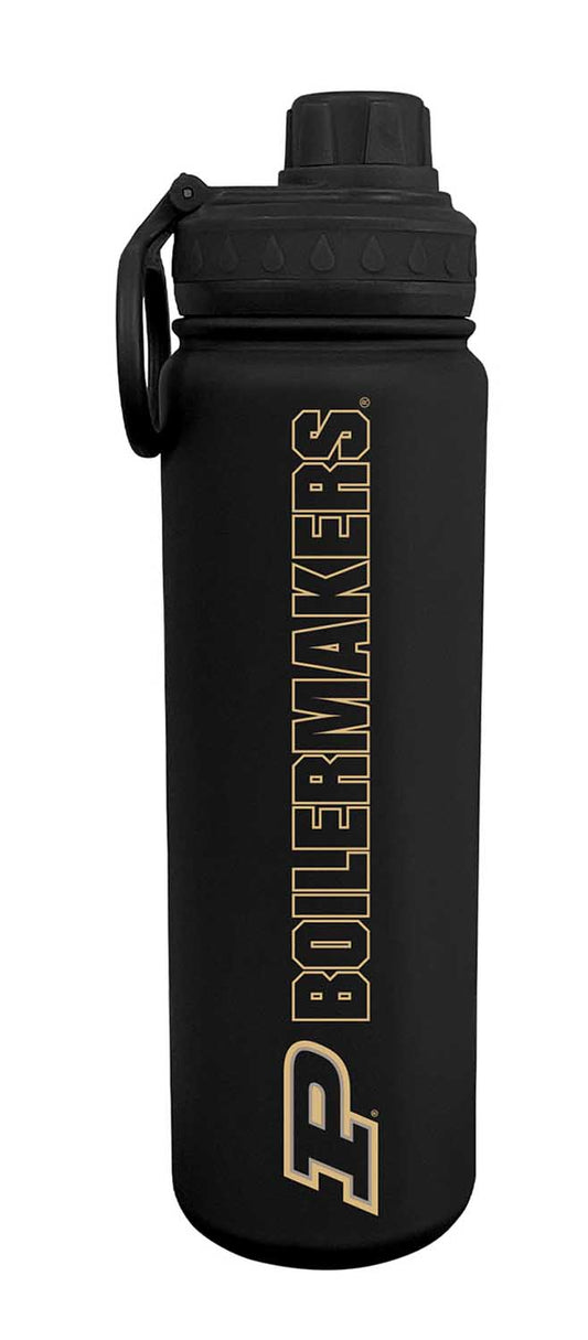 Purdue Boilermakers NCAA Stainless Steel Water Bottle - Black