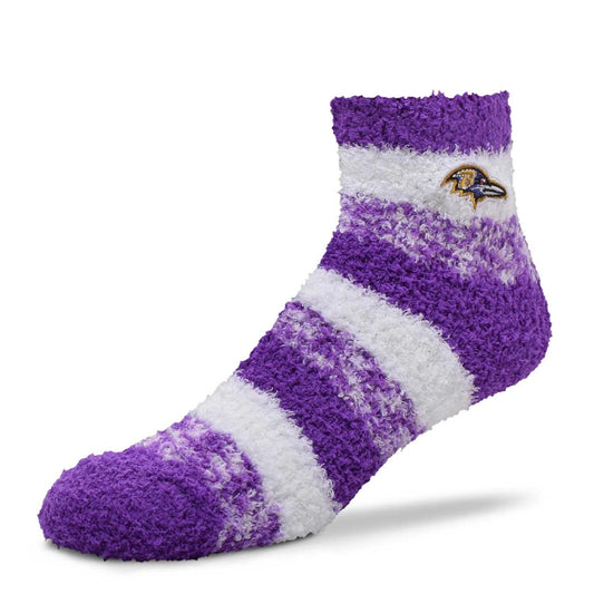 Baltimore Ravens NFL Cozy Soft Slipper Socks - Purple