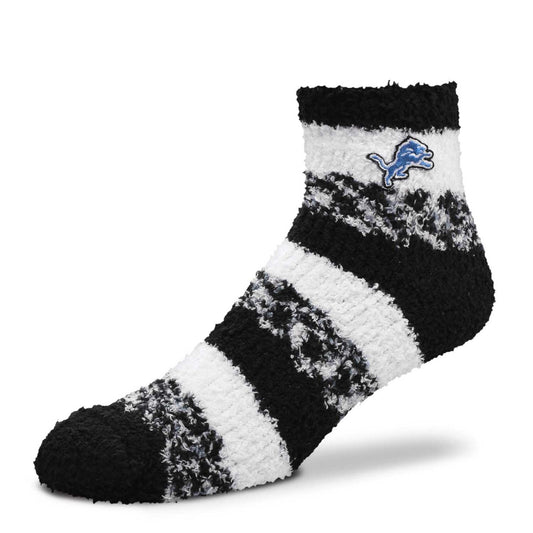 Detroit Lions NFL Cozy Soft Slipper Socks - Black