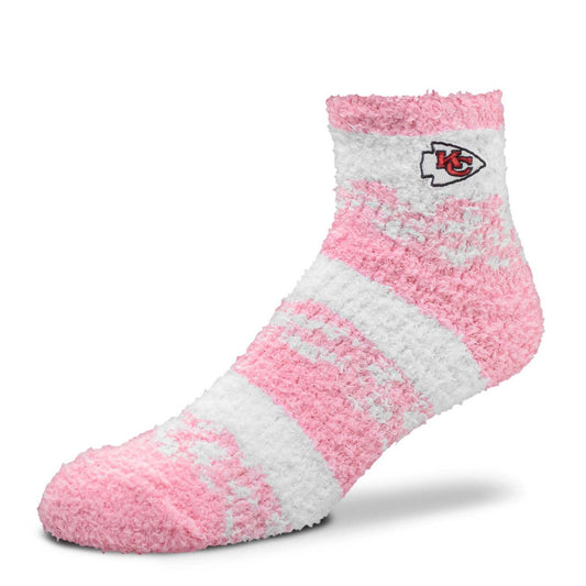 Kansas City Chiefs NFL Cozy Soft Slipper Socks - Pink