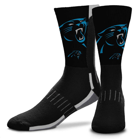 Carolina Panthers NFL Youth V Curve Socks - Team Color