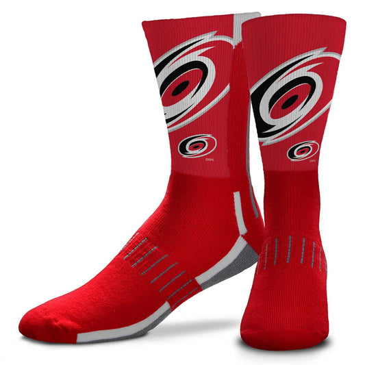 Carolina Hurricanes Adult NHL Zoom Curve Team Crew Socks - Red