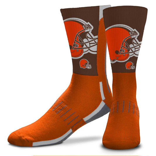 Cleveland Browns NFL Adult Curve Socks - Orange