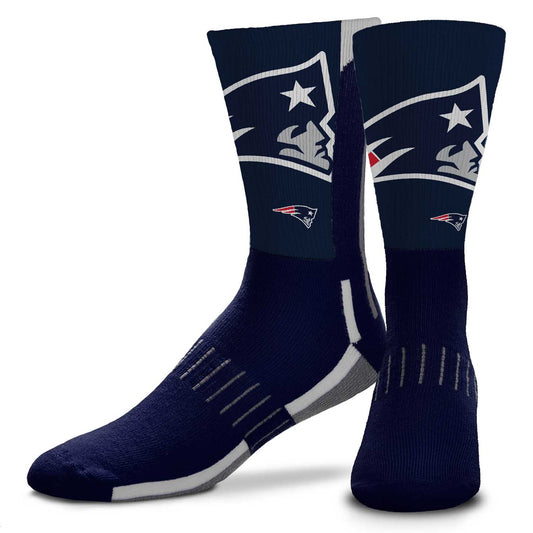 New England Patriots NFL V Curve  Socks - Indigo/Navy