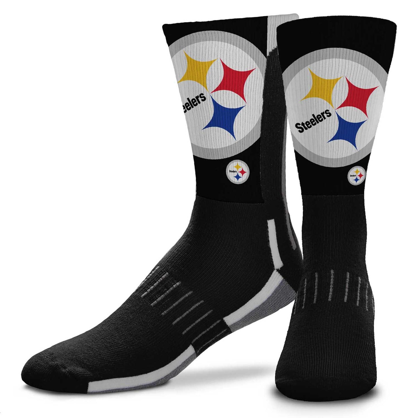 Pittsburgh Steelers NFL V Curve  Socks - Charcoal