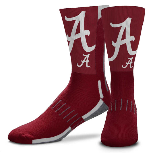 Alabama Crimson Tide NCAA Adult State and University Crew Socks - Cardinal