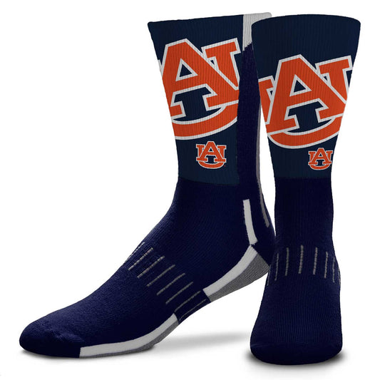 Auburn Tigers NCAA Adult State and University Crew Socks - Indigo/Navy