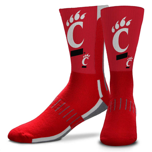 Cincinnati  Bearcats NCAA Adult State and University Crew Socks - Cardinal