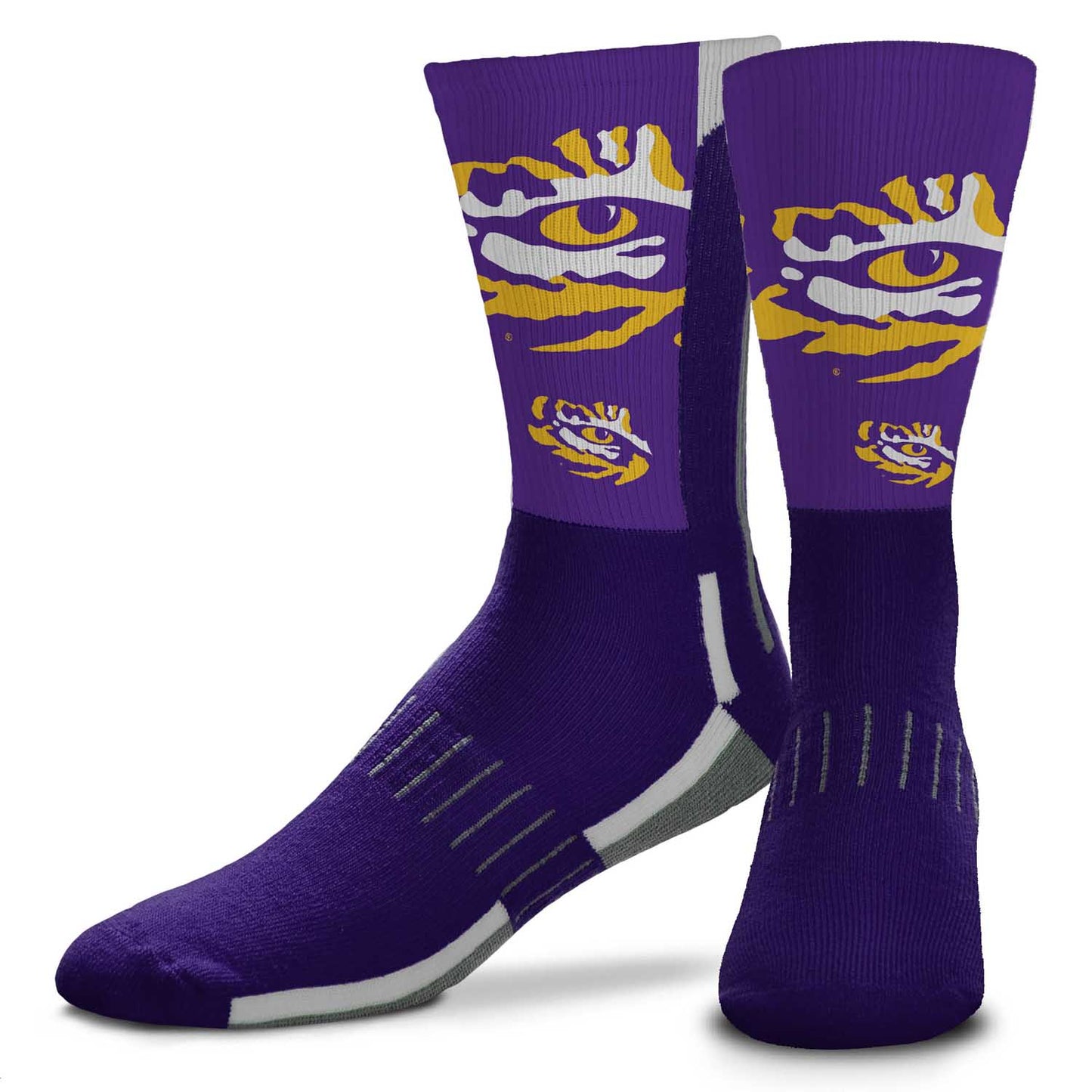LSU Tigers NCAA Adult State and University Crew Socks - Violet