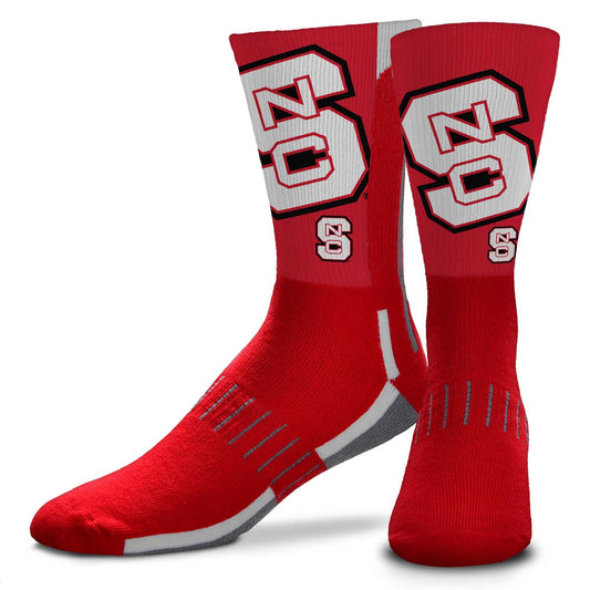 NC State Wolfpack NCAA Adult State and University Crew Socks - Cardinal