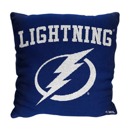 Tampa Bay Lightning NHL Decorative Pillows- Enhance Your Space with Woven Throw Pillows - Blue