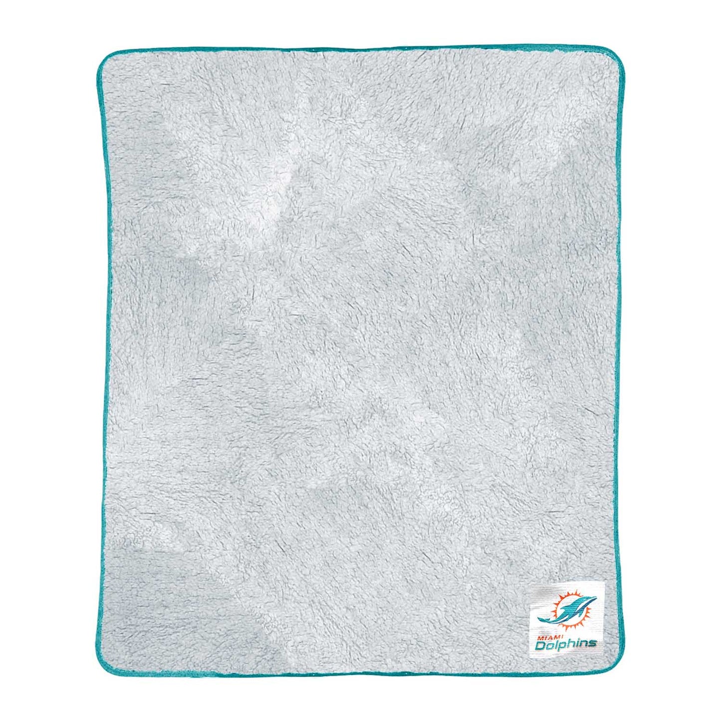 Miami Dolphins NFL Silk Touch Sherpa Throw Blanket - Teal