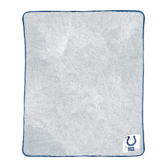 Indianapolis Colts NFL Silk Touch Sherpa Throw Blanket - Blue