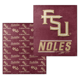 Florida State Seminoles NCAA Double Sided Blanket - Maroon