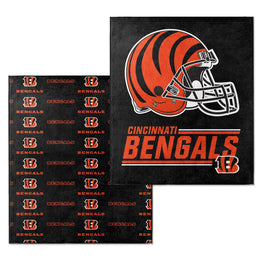 Cincinnati Bengals NFL Double Sided Blanket - Black