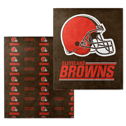 Cleveland Browns NFL Double Sided Blanket - Brown