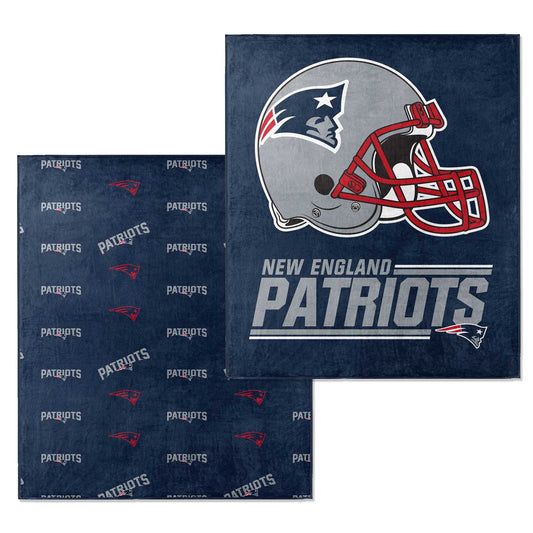 New England Patriots NFL Double Sided Blanket - Navy