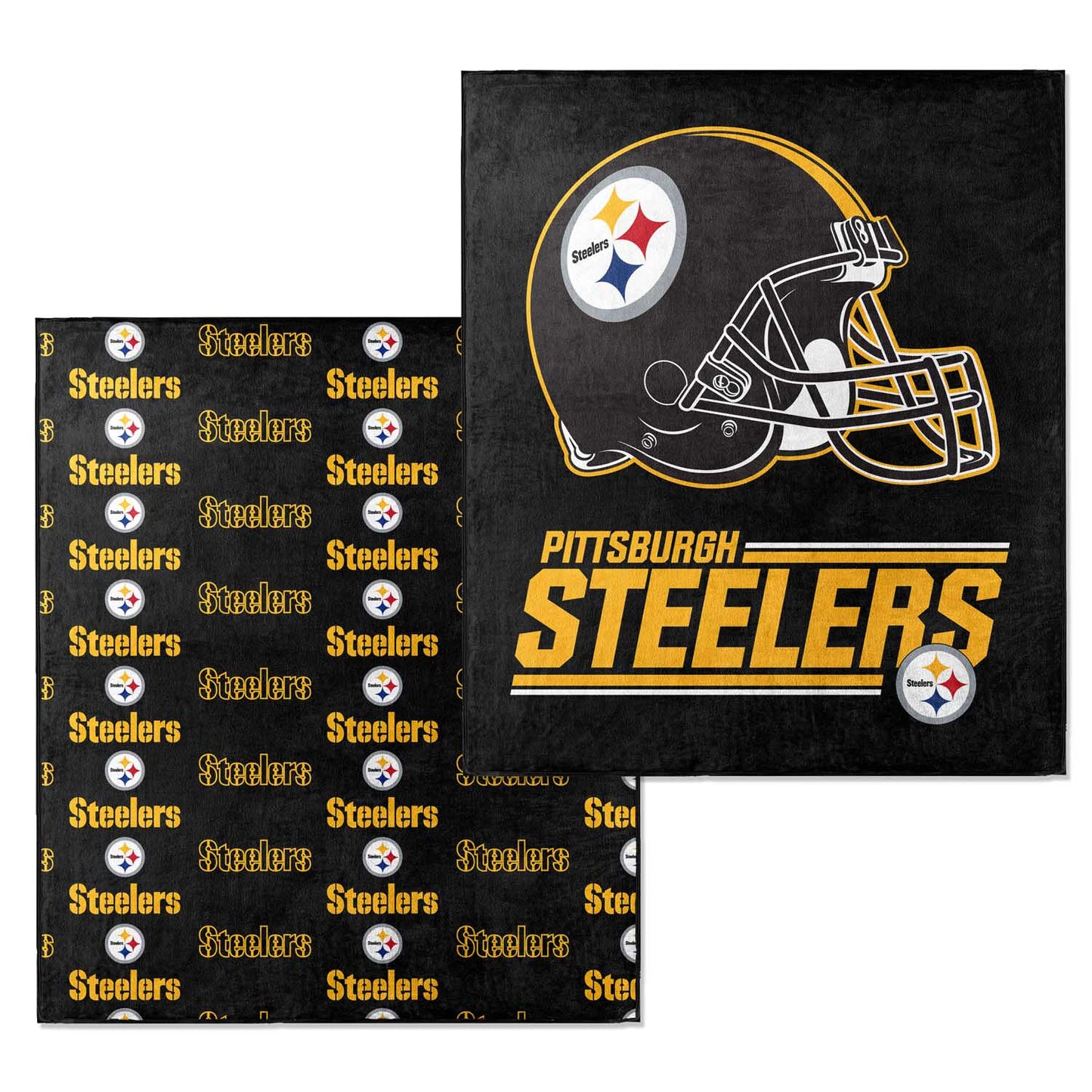 Pittsburgh Steelers NFL Double Sided Blanket - Black