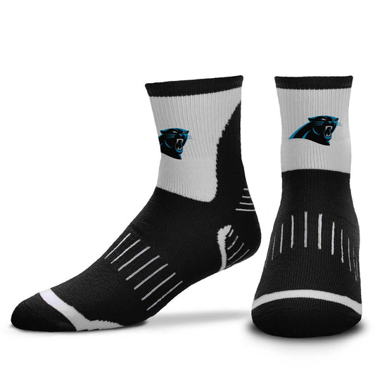 Carolina Panthers NFL Performance Quarter Length Socks - Black