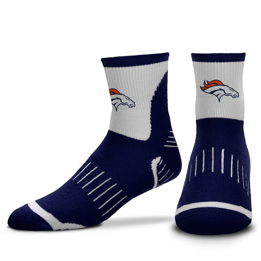 Denver Broncos NFL Performance Quarter Length Socks - Navy