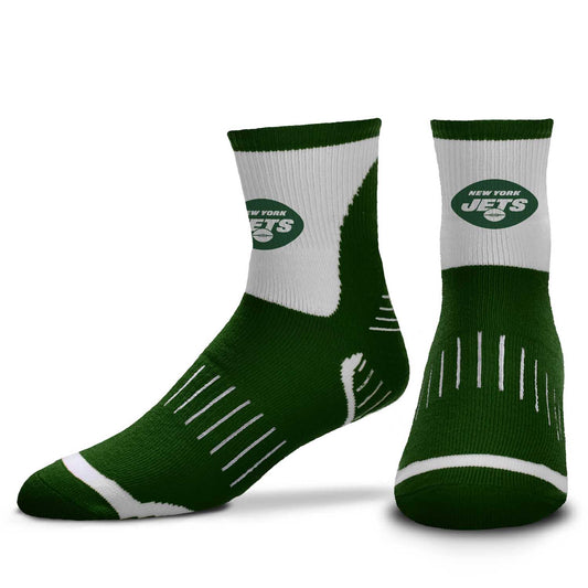 New York Jets NFL Performance Quarter Length Socks - Forest Green
