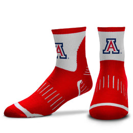 Arizona Wildcats Adult NCAA Surge Quarter Length Crew Socks - Red