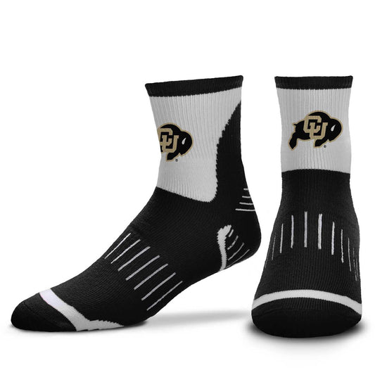 Colorado Buffaloes NCAA Youth Surge Team Mascot Quarter Socks - Black