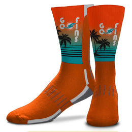 Miami Dolphins NFL Youth Zoom Location Crew Socks - Orange