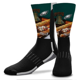 Philadelphia Eagles NFL Youth Zoom Location Crew Socks - Black