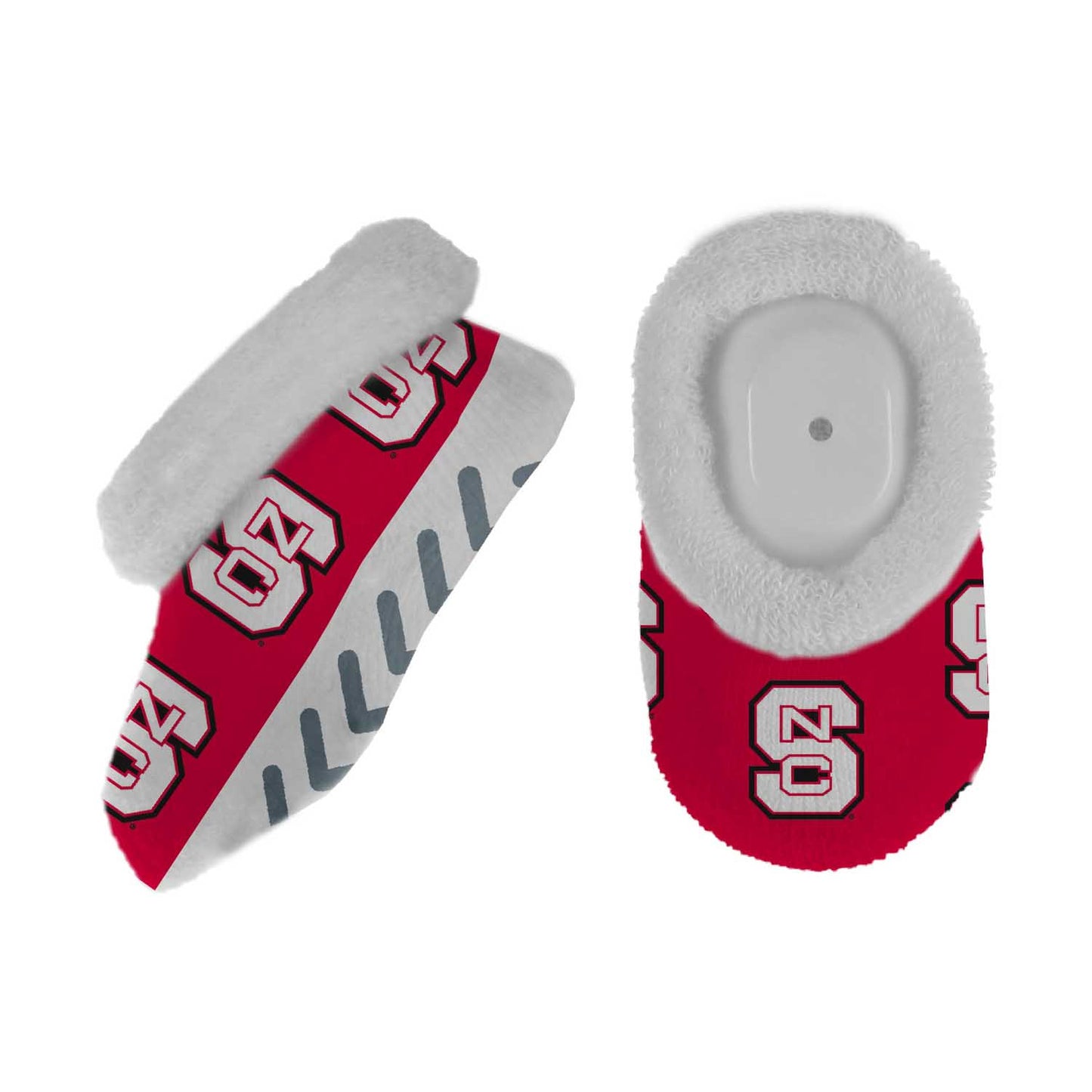 NC State Wolfpack College Baby Booties Infant Boys Girls Cozy Slipper Socks - Red