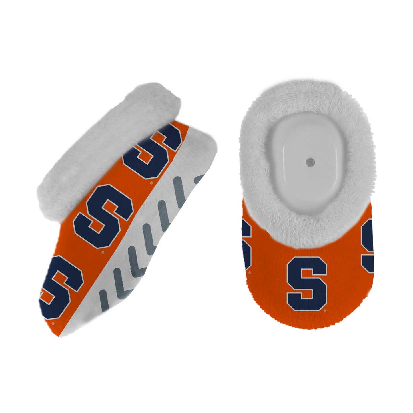 Syracuse Orange College Baby Booties Infant Boys Girls Cozy Slipper Socks - Orange