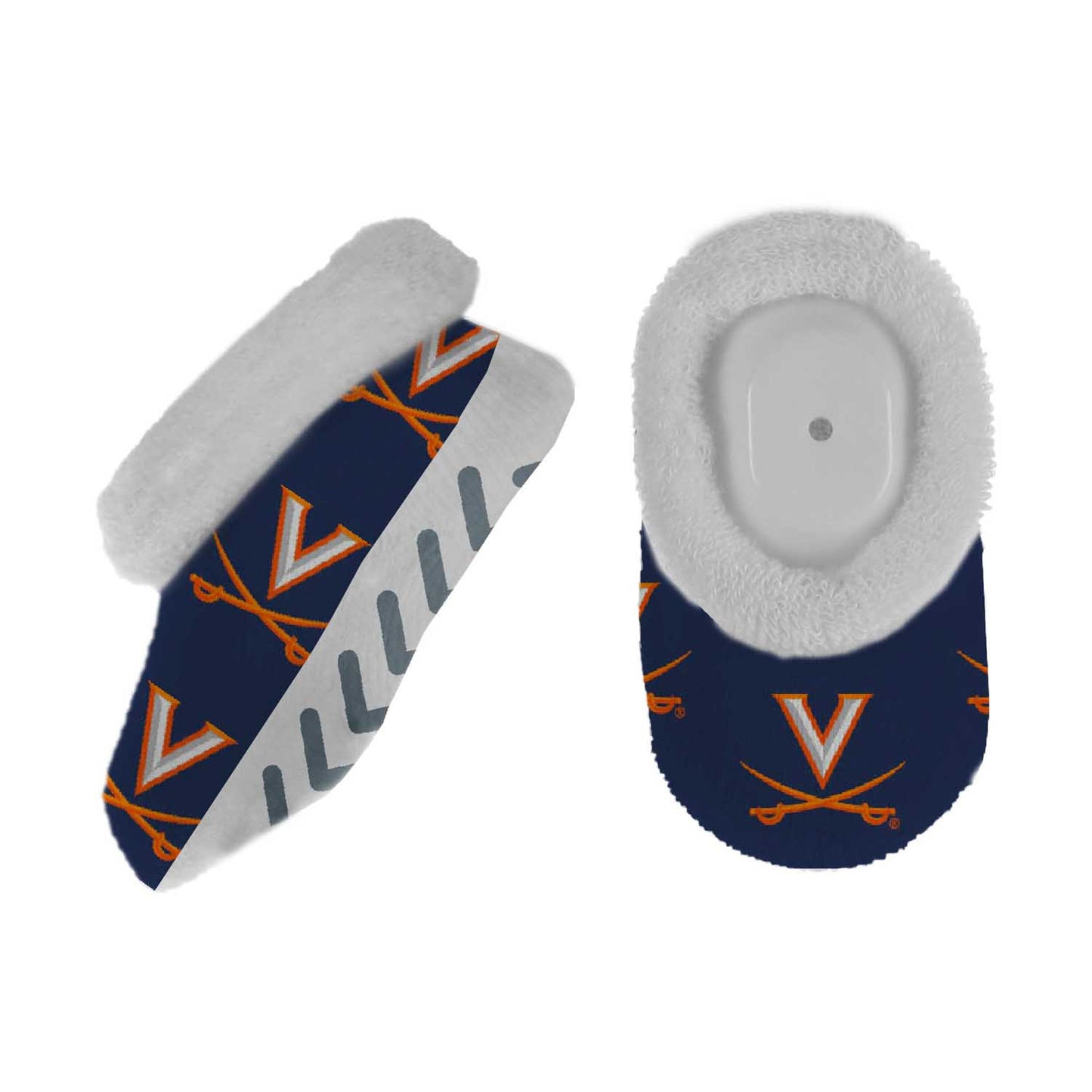 Virginia Cavaliers College Baby Booties Infant Boys Girls Cozy Slipper Socks - Navy