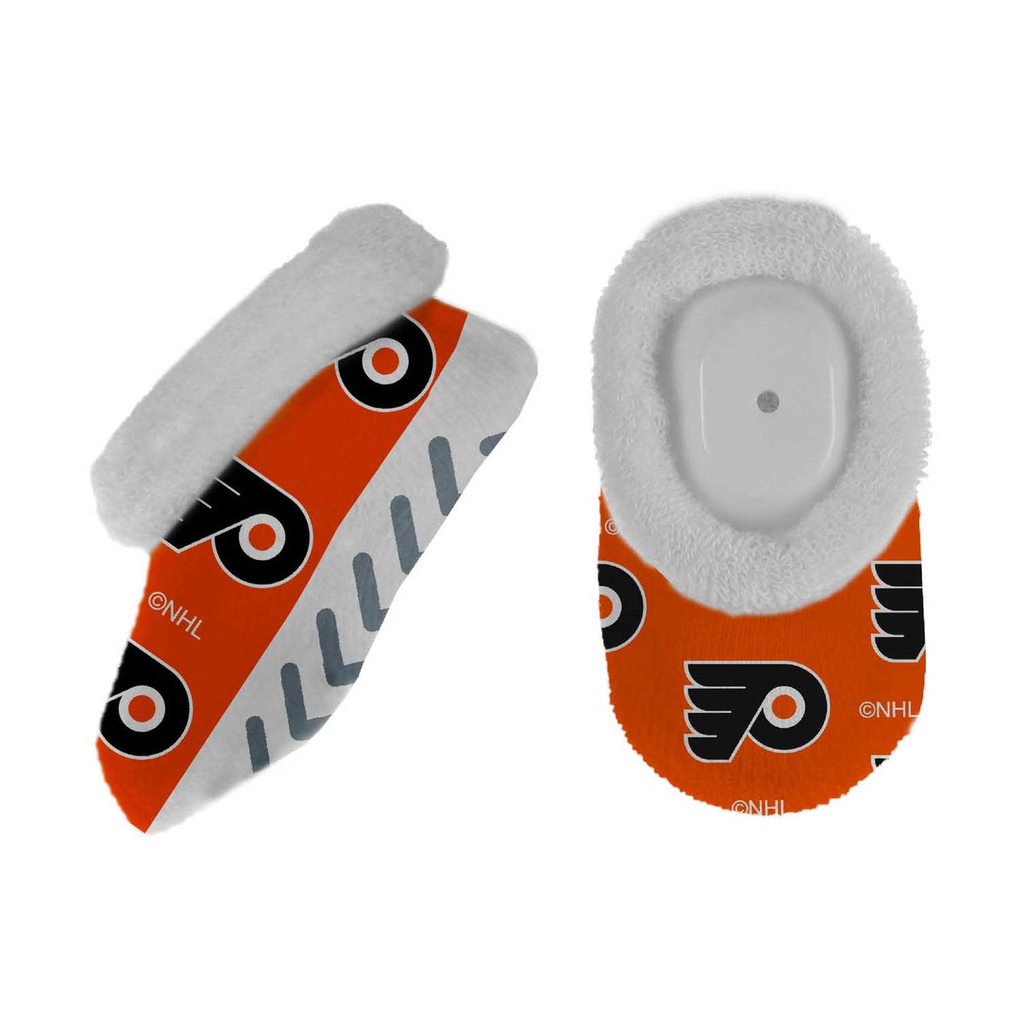Philadelphia Flyers NHL Baby Booties Infant Boys Girls Cozy Slipper Socks - Orange