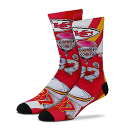 Kansas City Chiefs NFL Adult V Curve MVP Player Crew Socks - Red