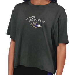 Baltimore Ravens NFL Women's Crop Top - Black